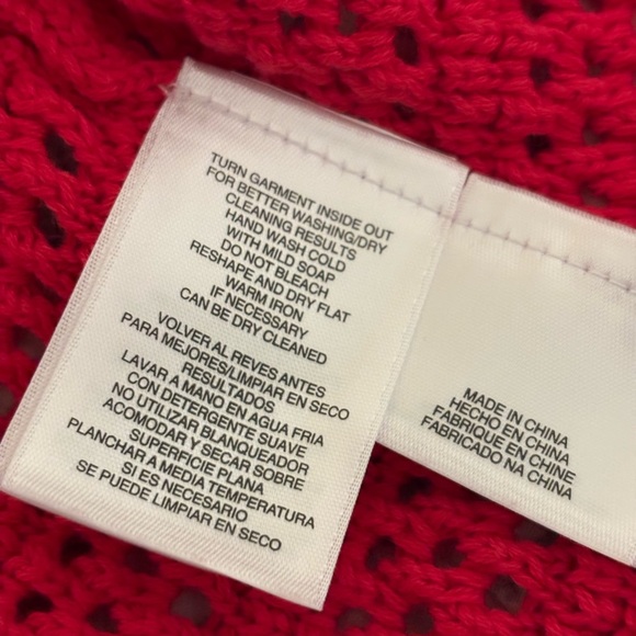 Jones New York Vibrant Red Knit Cardigan - Picture 3 of 8